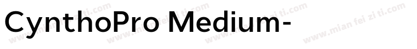CynthoPro Medium字体转换